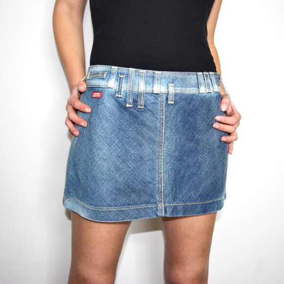 Miss Sixty VTG Y2k denim mini skirt - Picture 1 of 13